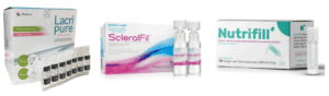Lacripure (Menicon), ScleralFil (Bausch + Lomb), and Nutrifill (Contamac)
