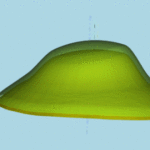 Digital image of an EyePrint PRO custom lens highlighting its unique design