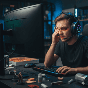 Adult receiving a comprehensive eye health exam in a modern Manhattan optometry office