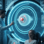 Advanced imaging technology used during modern eye health exams to analyze retinal and optic nerve health